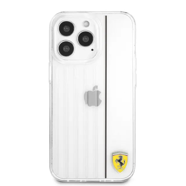 Ferrari iPhone 13 Pro Backcover hoesje 3D Lines - Zwart-Hoesjes-Ilumina Benelux