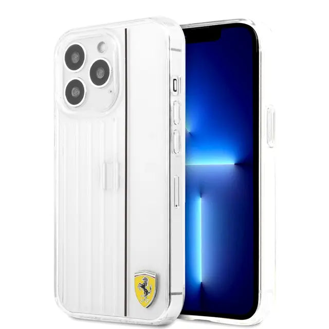 Ferrari iPhone 13 Pro Backcover hoesje 3D Lines - Zwart-Hoesjes-Ilumina Benelux
