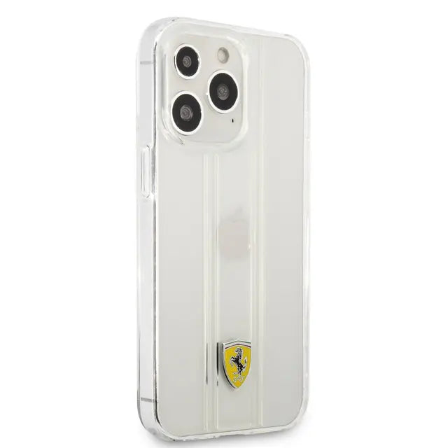 Ferrari iPhone 13 Pro Backcover hoesje 3D Stripes - Transparant-Hoesjes-Ilumina Benelux
