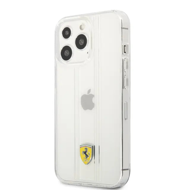 Ferrari iPhone 13 Pro Backcover hoesje 3D Stripes - Transparant-Hoesjes-Ilumina Benelux