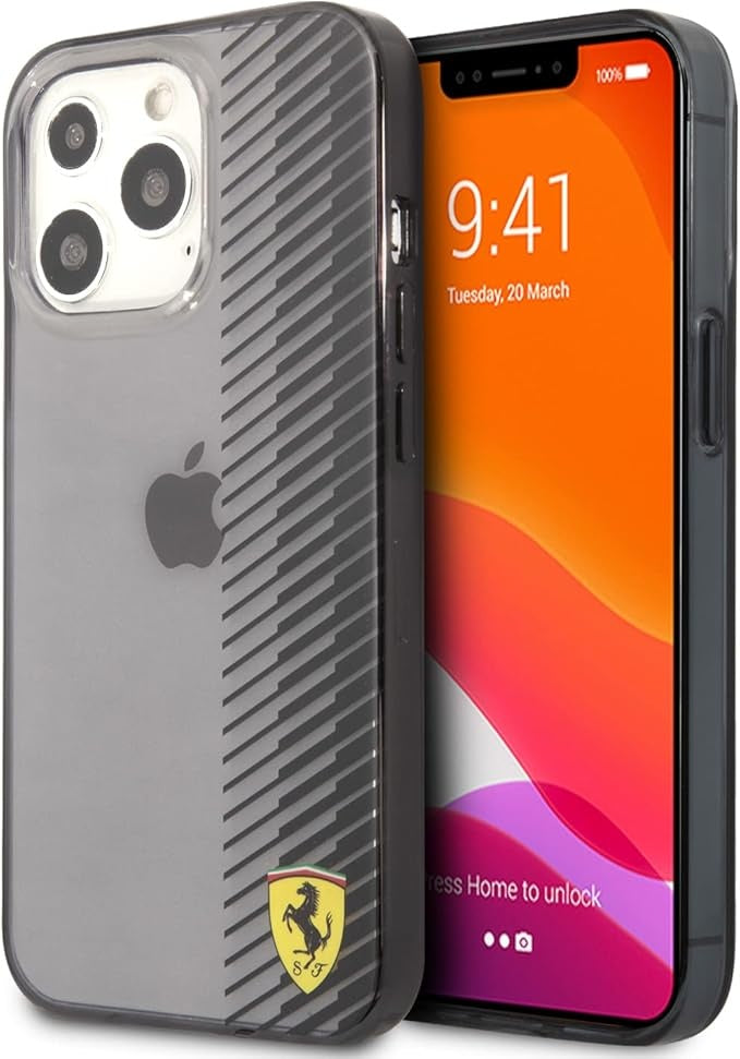 Ferrari iPhone 13 Pro Backcover hoesje Gradients - Zwart-Hoesjes-Ilumina Benelux