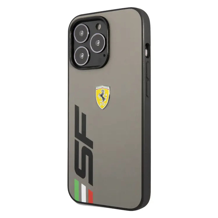 Ferrari iPhone 13 Pro Backcover hoesje SF Logo - Grijs-Hoesjes-Ilumina Benelux