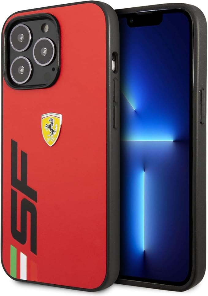 Ferrari iPhone 13 Pro Backcover hoesje SF Logo - Rood-Hoesjes-Ilumina Benelux