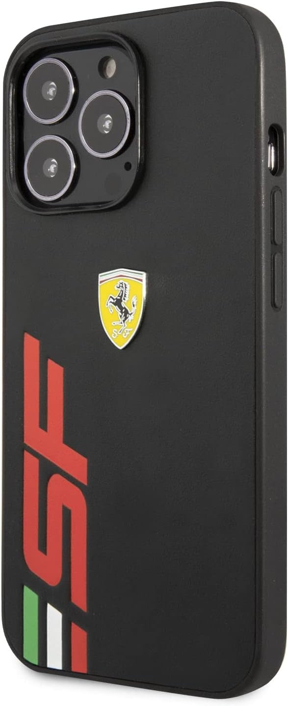 Ferrari iPhone 13 Pro Backcover hoesje SF Logo - Zwart-Hoesjes-Ilumina Benelux
