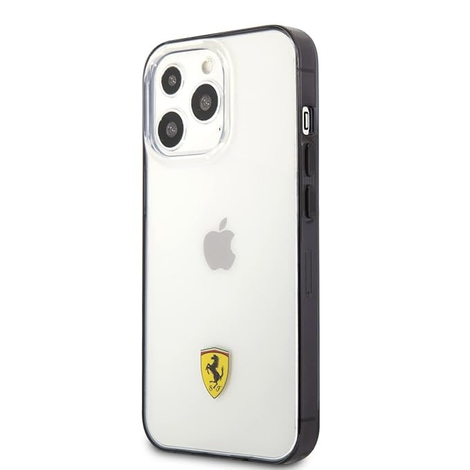 Ferrari iPhone 13 Pro Backcover hoesje Sockproof - Zwart-Hoesjes-Ilumina Benelux