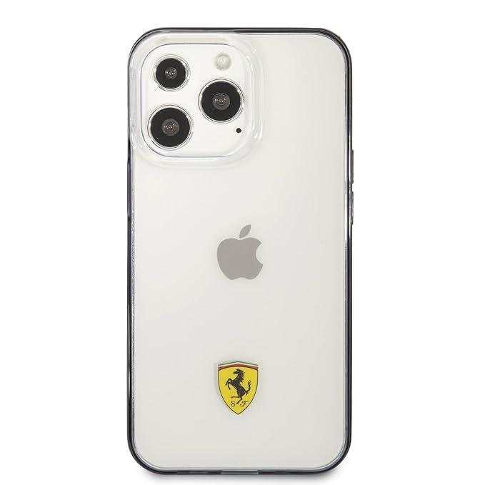 Ferrari iPhone 13 Pro Backcover hoesje Sockproof - Zwart-Hoesjes-Ilumina Benelux