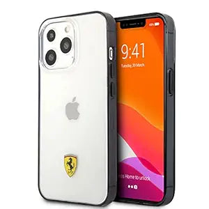 Ferrari iPhone 13 Pro Backcover hoesje Sockproof - Zwart-Hoesjes-Ilumina Benelux