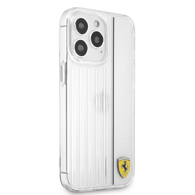 Ferrari iPhone 13 Pro Max Backcover hoesje 3D Lines - Zwart-Hoesjes-Ilumina Benelux