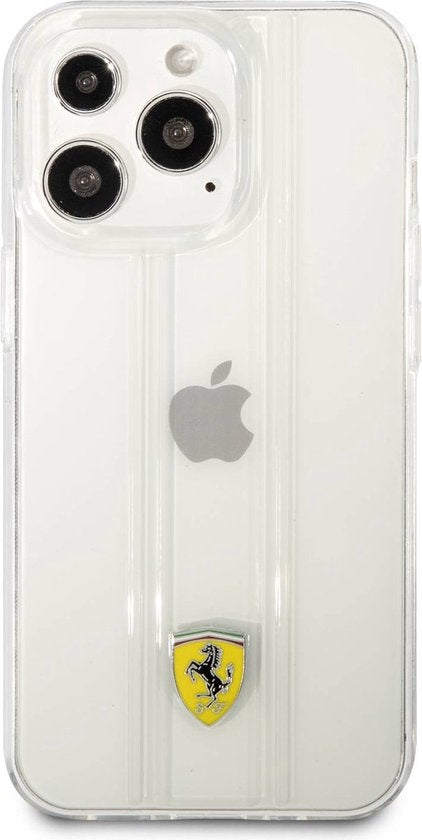 Ferrari iPhone 13 Pro Max Backcover hoesje 3D Stripes - Transparant-Hoesjes-Ilumina Benelux