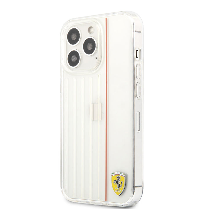 Ferrari iPhone 13 Pro Max Backcover hoesje - Red Line - Transparant-Hoesjes-Ilumina Benelux