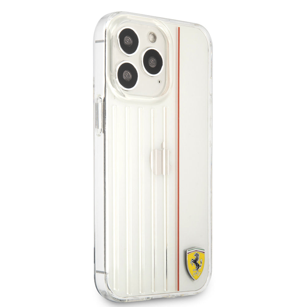 Ferrari iPhone 13 Pro Max Backcover hoesje - Red Line - Transparant-Hoesjes-Ilumina Benelux