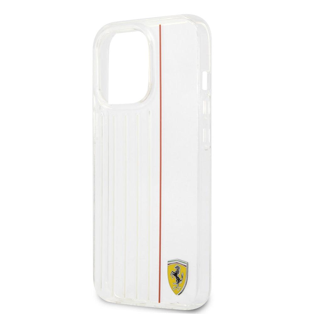 Ferrari iPhone 13 Pro Max Backcover hoesje - Red Line - Transparant-Hoesjes-Ilumina Benelux