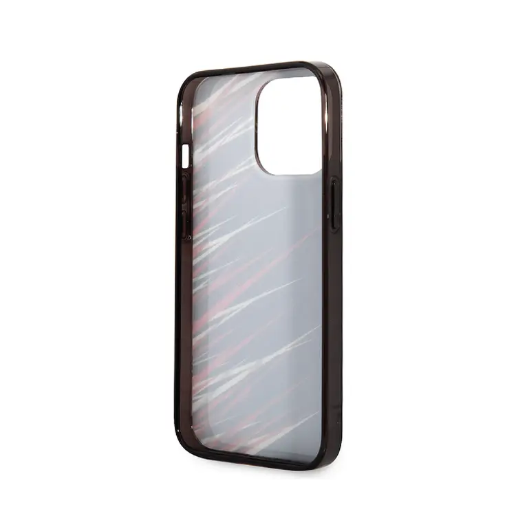 Ferrari iPhone 14 & 13 Backcover hoesje - Double Layer Grass Print - Zwart-Hoesjes-Ilumina Benelux