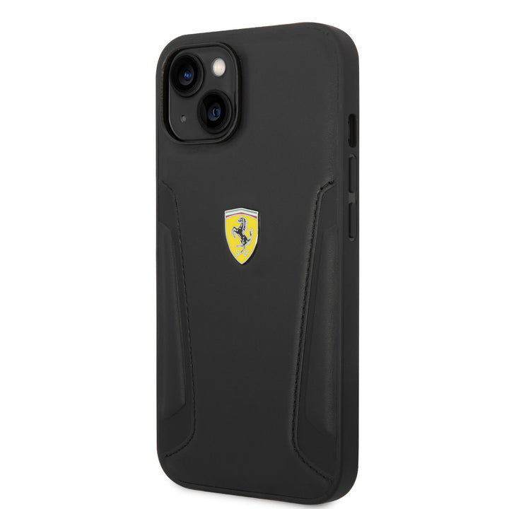 Ferrari iPhone 14 & 13 Backcover hoesje - Hot Stamp - Zwart-Hoesjes-Ilumina Benelux
