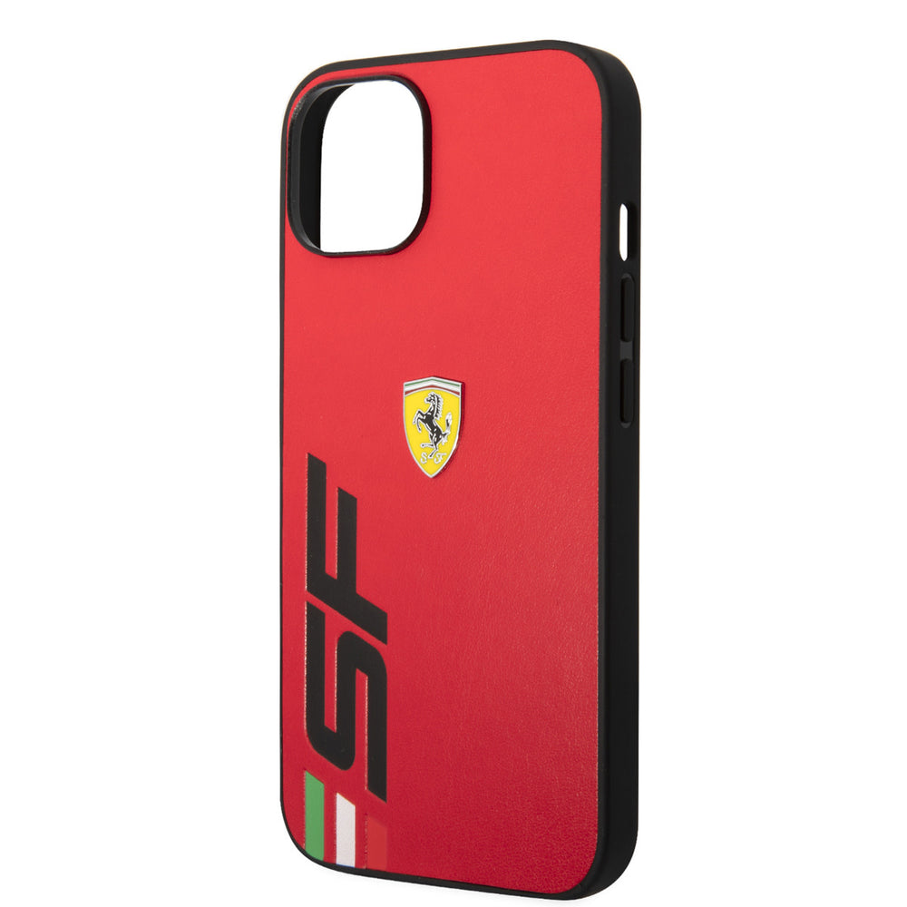 Ferrari iPhone 14 & 15 Plus Hardcase Backcover - Big SF Logo - Rood-Hoesjes-Ilumina Benelux