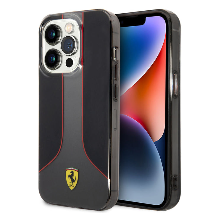 Ferrari iPhone 14 Plus Backcover hoesje Gradients - Zwart-Hoesjes-Ilumina Benelux