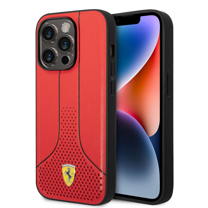 Ferrari iPhone 14 Pro Back Cover hoesje - Rood-Hoesjes-Ilumina Benelux