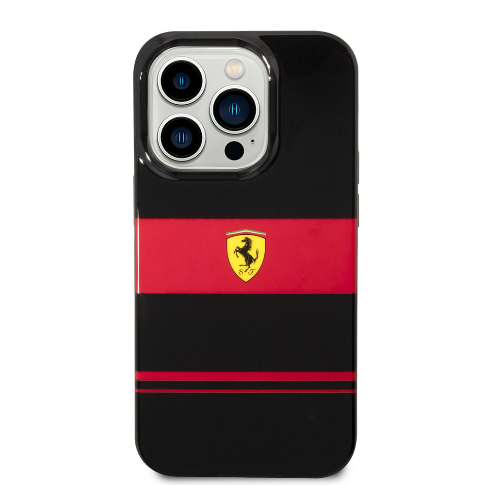 Ferrari iPhone 14 Pro Backcover hoesje Magsafe Bicolor - Zwart-Hoesjes-Ilumina Benelux