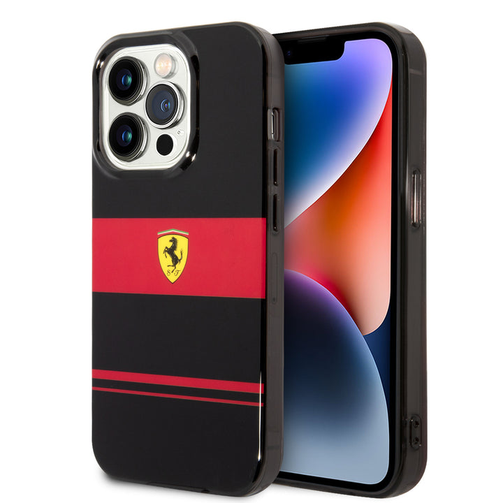 Ferrari iPhone 14 Pro Backcover hoesje Magsafe Bicolor - Zwart-Hoesjes-Ilumina Benelux