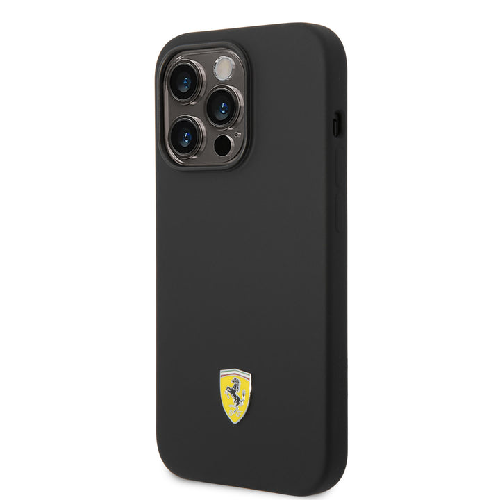Ferrari iPhone 14 Pro Backcover hoesje - Zwart-Hoesjes-Ilumina Benelux