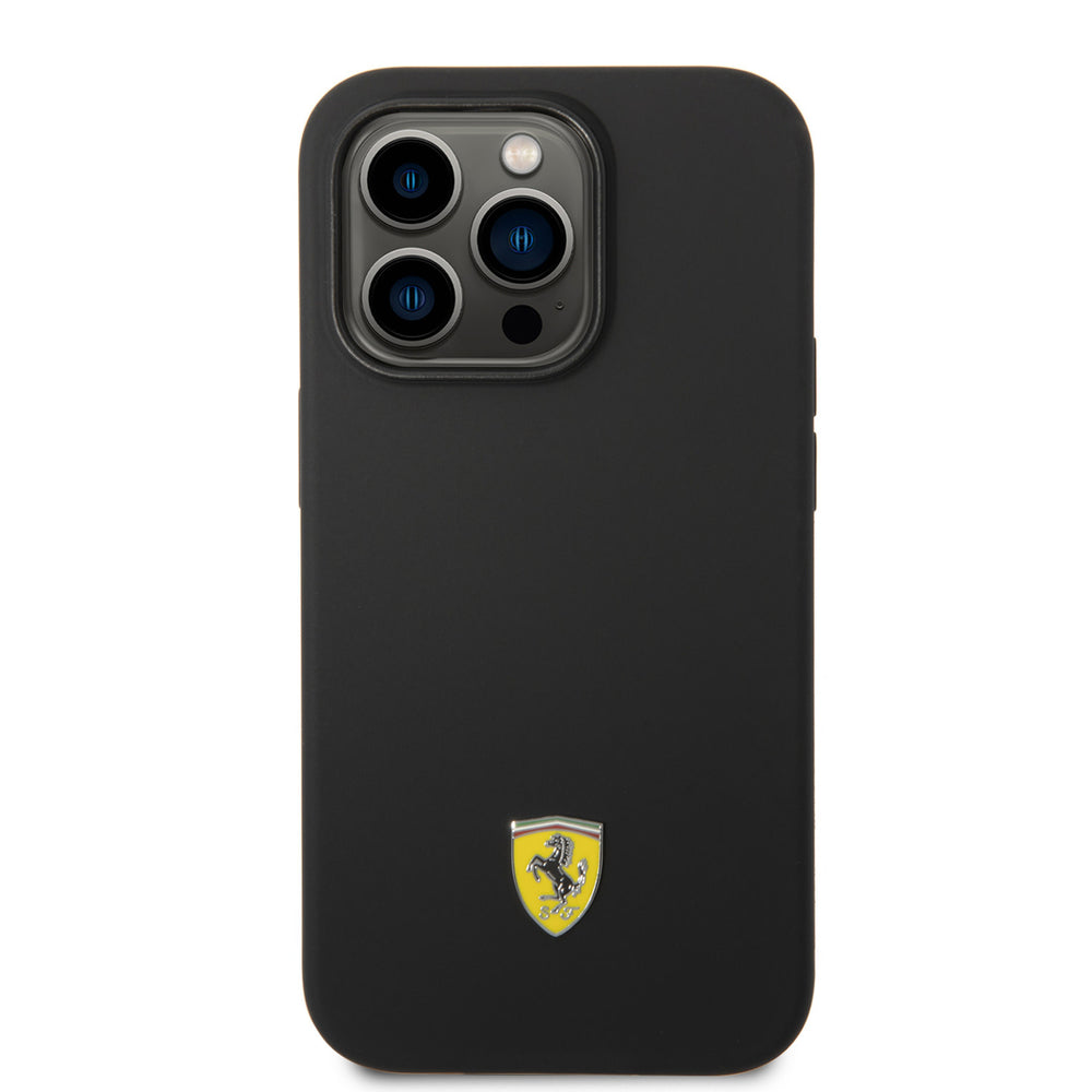 Ferrari iPhone 14 Pro Backcover hoesje - Zwart-Hoesjes-Ilumina Benelux