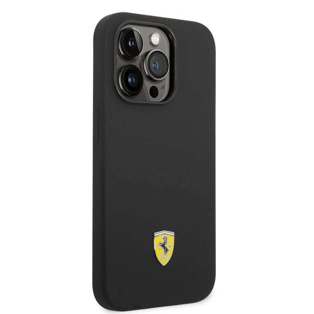 Ferrari iPhone 14 Pro Backcover hoesje - Zwart-Hoesjes-Ilumina Benelux