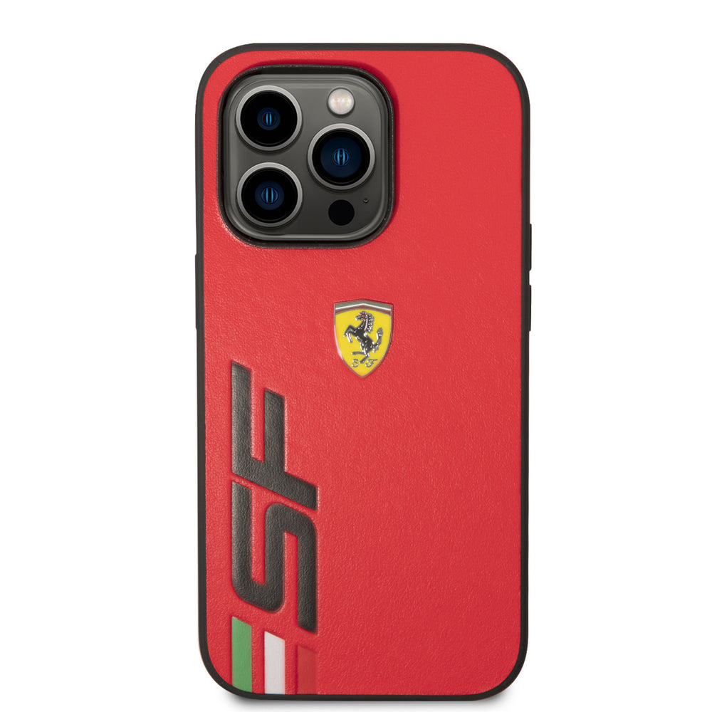 Ferrari iPhone 14 Pro Hardcase Backcover - Big SF Logo - Rood-Hoesjes-Ilumina Benelux