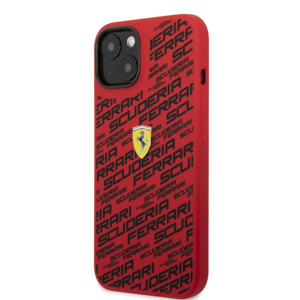 Ferrari iPhone 14 Pro Hardcase Backcover - Scuderia All-Over - Rood-Hoesjes-Ilumina Benelux