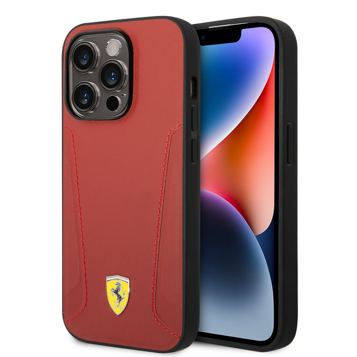 Ferrari iPhone 14 Pro Max Backcover hoesje BU Red - Rood-Hoesjes-Ilumina Benelux
