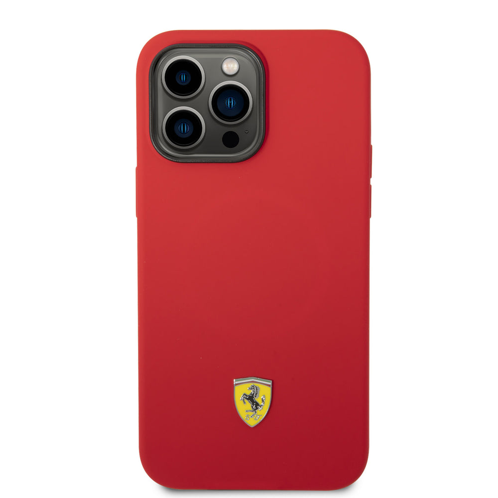 Ferrari iPhone 14 Pro Max Backcover hoesje - Rood-Hoesjes-Ilumina Benelux