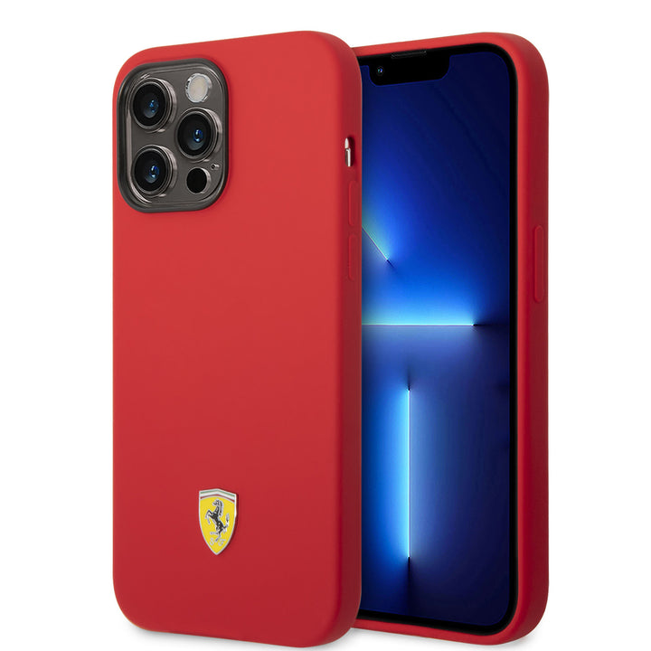 Ferrari iPhone 14 Pro Max Backcover hoesje - Rood-Hoesjes-Ilumina Benelux