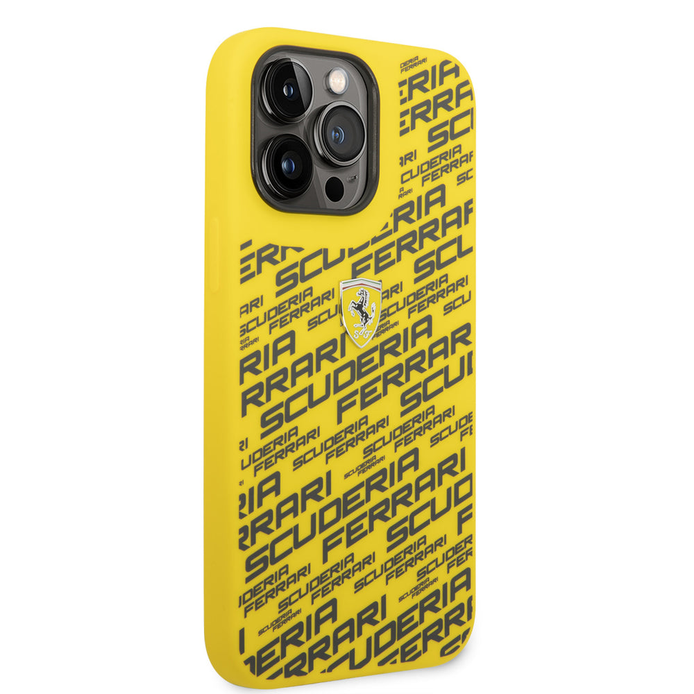 Ferrari iPhone 14 Pro Max Backcover hoesje Scuderia Yellow - Geel-Hoesjes-Ilumina Benelux