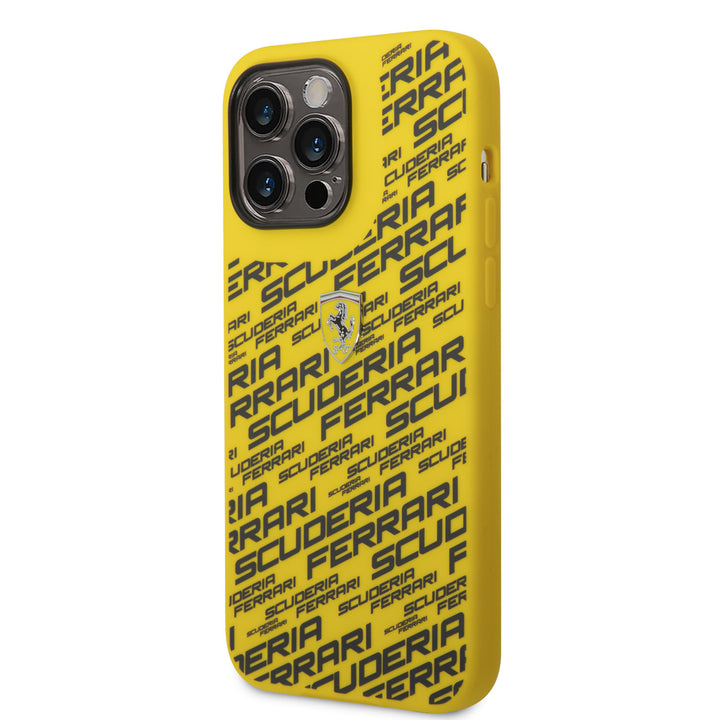 Ferrari iPhone 14 Pro Max Backcover hoesje Scuderia Yellow - Geel-Hoesjes-Ilumina Benelux