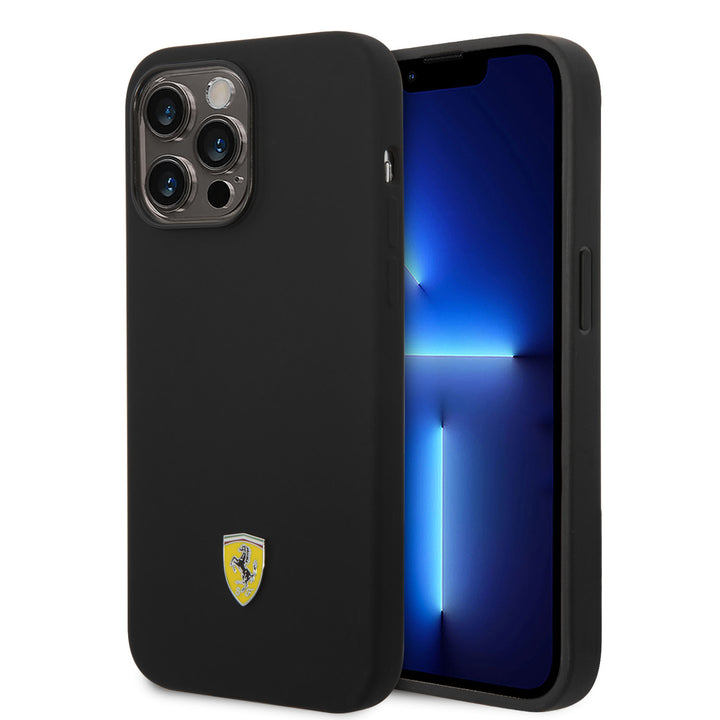 Ferrari iPhone 14 Pro Max Backcover hoesje - Zwart-Hoesjes-Ilumina Benelux