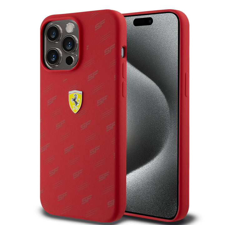 Ferrari iPhone 15 Plus Backcover hoesje - Over SF - Rood-Hoesjes-Ilumina Benelux