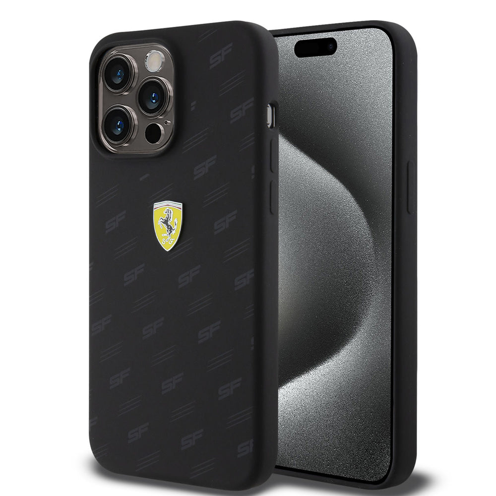 Ferrari iPhone 15 Plus Backcover hoesje - Over SF - Zwart-Hoesjes-Ilumina Benelux