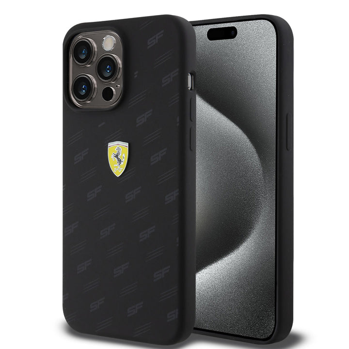 Ferrari iPhone 15 Plus Backcover hoesje - Over SF - Zwart-Hoesjes-Ilumina Benelux
