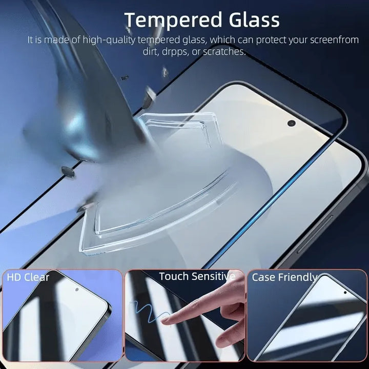 Samsung Galaxy S26 Ultra Screenprotector Full Cover Gehard Glas 9H – Anti-kras - 3-Pack Tempered Glas-Ilumina Benelux