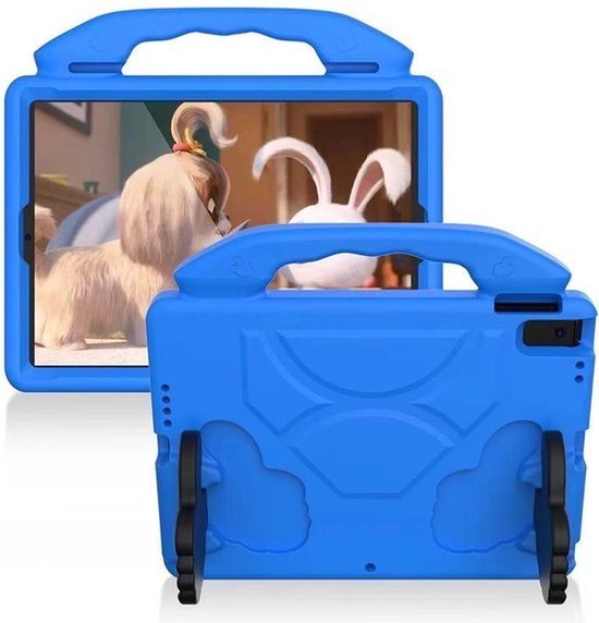 Galaxy Tab A7/S6 Lite 10.4, MatePad 10.4, Tab M10 Plus – Kids Case Hoesjes – Schokbestendig – Blauw-Tablethoesjes-Ilumina Benelux