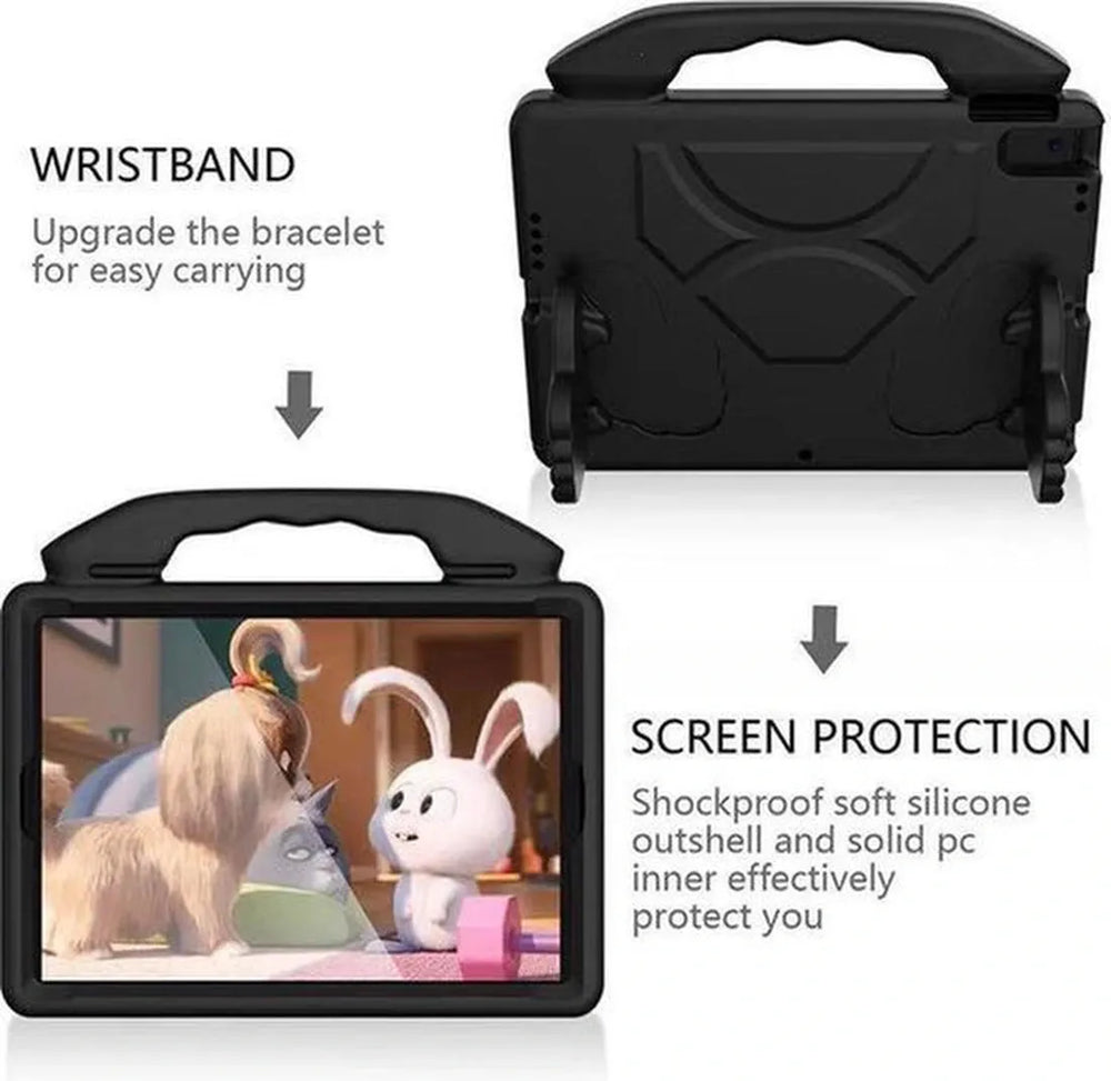 Galaxy Tab A7/S6 Lite 10.4, MatePad 10.4, Tab M10 Plus – Kids Case Hoesjes – Schokbestendig – Rood-Tablethoesjes-Ilumina Benelux