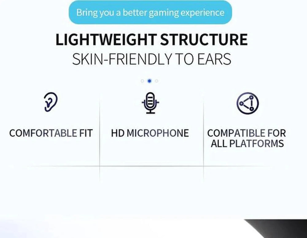 Gaming headset – Dobe Stereo Koptelefoon – Geschikt voor PS5, PS4, Xbox One, PC & Switch – Wit-Ilumina Benelux