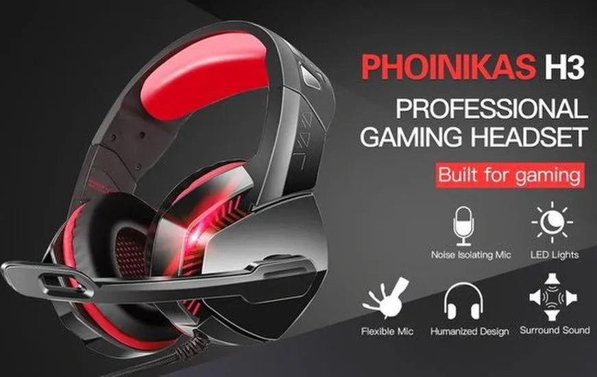 Gaming headset – Draadloos & bedraad – 7.1 surround sound – Noise cancelling microfoon – Bluetooth & 3.5mm jack – Zwart-Ilumina Benelux