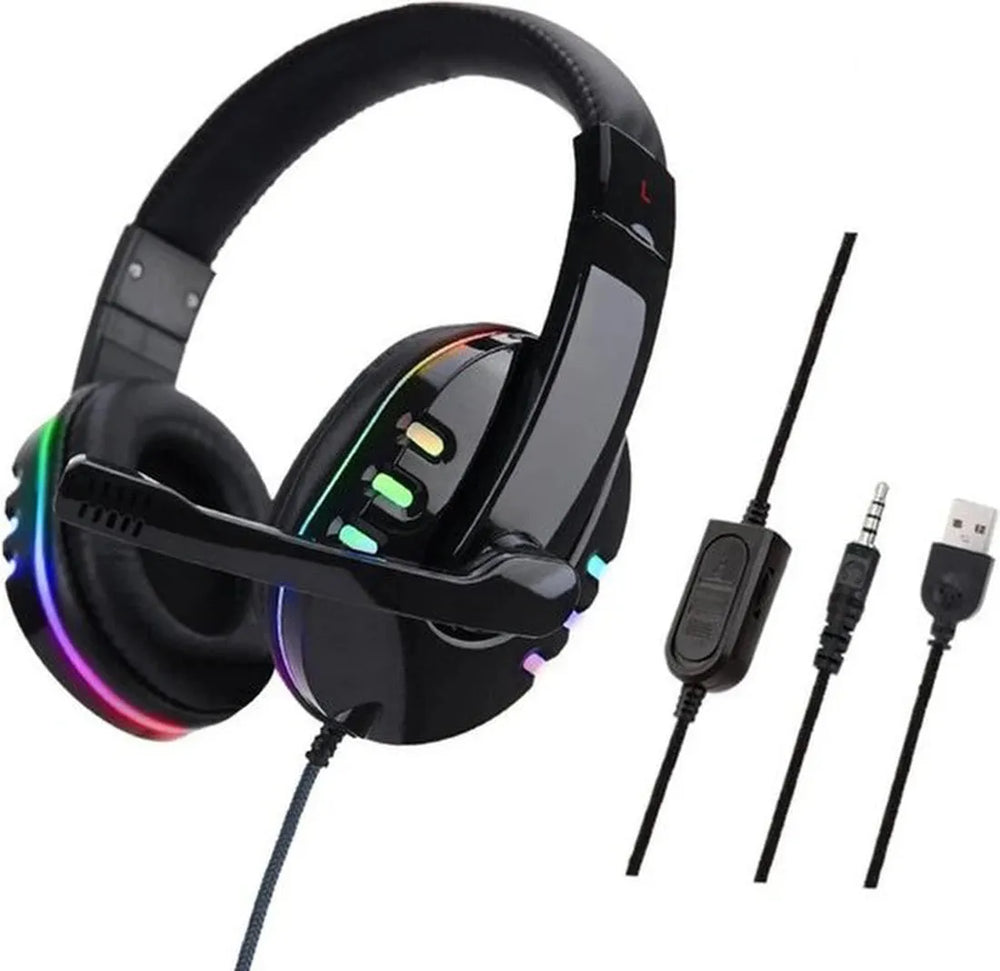 Gaming headset – SOYTO SY755 – RGB verlichting – 2 m kabel – Zwart-Ilumina Benelux