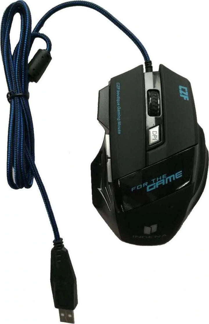 Gaming muis bedraad – 3200 DPI – 6 knoppen – USB optisch – Ergonomisch – 1,5 m kabel – Zwart-Muis-Ilumina Benelux
