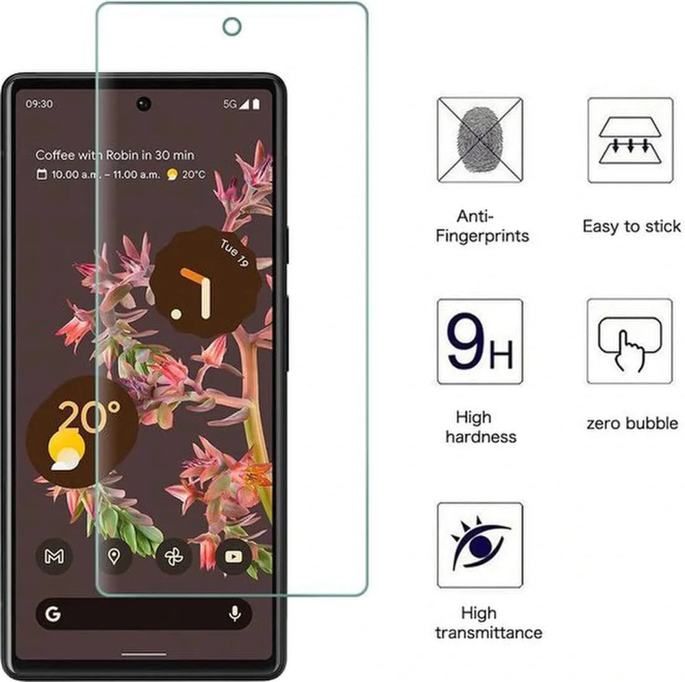 Google Pixel 6 – 9H Gehard Glas – Anti-kras – 2-Pack Tempered Glas-Ilumina Benelux