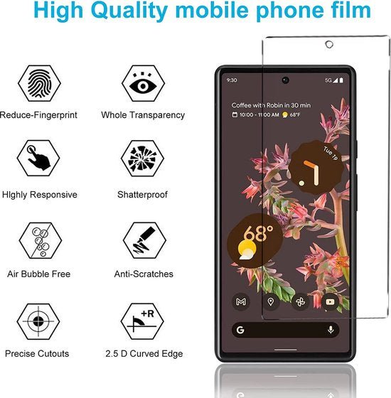 Google Pixel 6 Screenprotector Gehard 9H – Anti-kras – 3-Pack-Ilumina Benelux