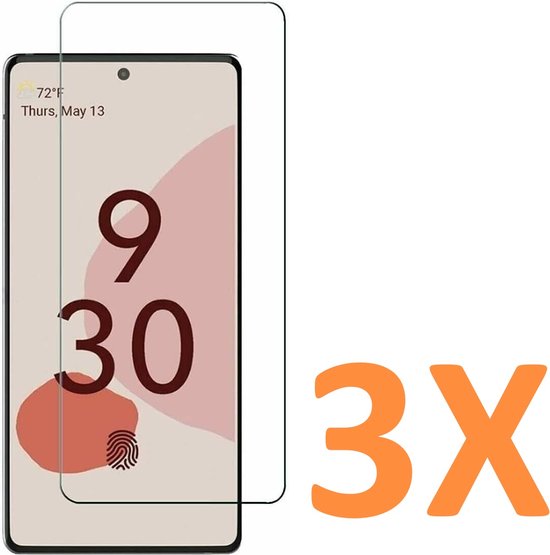 Google Pixel 6a Screenprotector Gehard 9H – Anti-Kras – Tempered Glas – 3-Pack-Ilumina Benelux