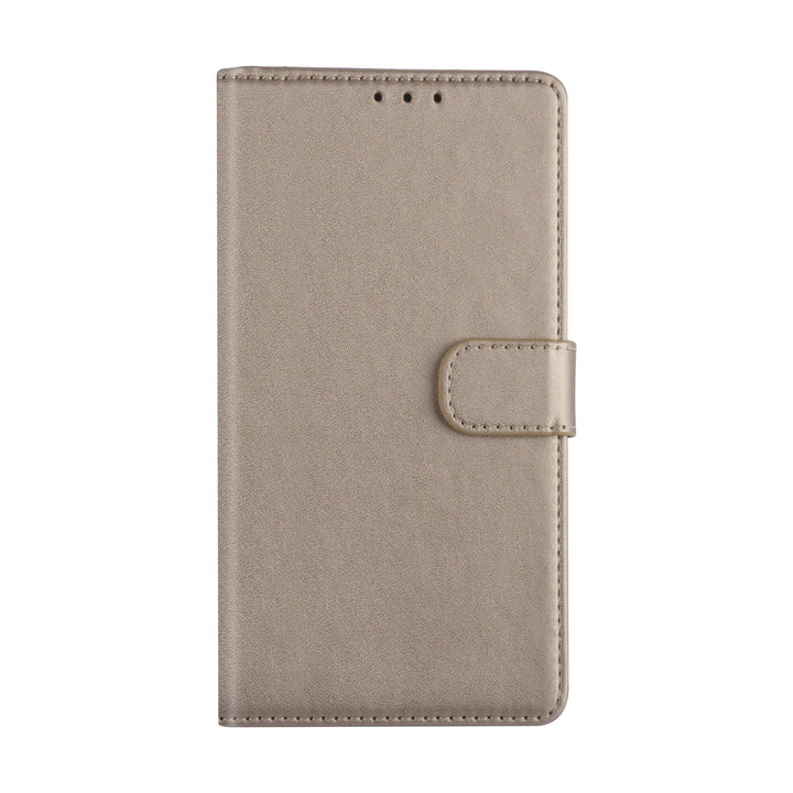 Goud hoesje Samsung Galaxy A01 - Book Case - Kaarthouder (A015F)-Hoesjes-Ilumina Benelux