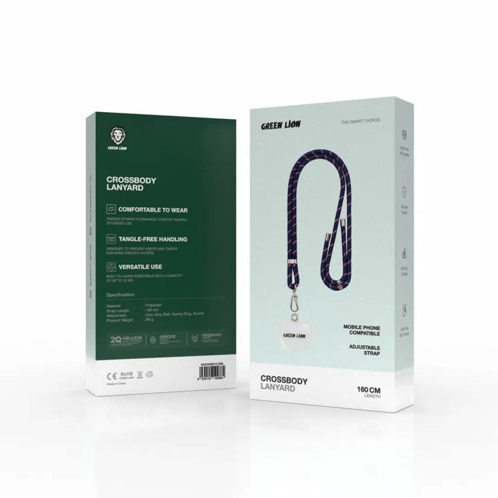 Green Lion Crossbody Lanyard - DonkerBlauw-Telefoonkoord-Ilumina Benelux