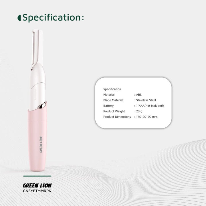 Green Lion Eyebrow Hair Trimmer - Roze-Baardtrimmer-Ilumina Benelux